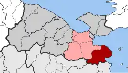 Location within the regional unit