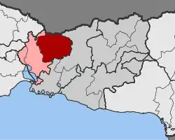 Location within the regional unit