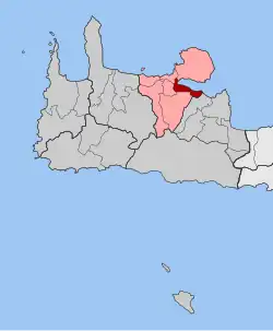 Location within the regional unit