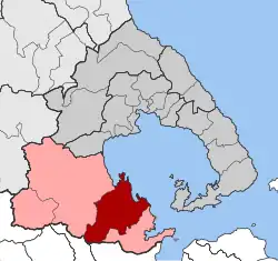 Location within the regional unit