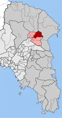 Location within the regional unit