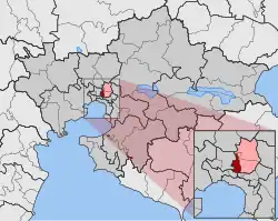Location within the regional unit