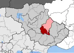 Location within the regional unit