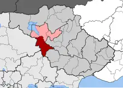 Location within the regional unit
