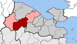 Location within the regional unit