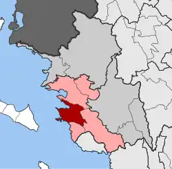 Location within the regional unit