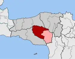 Location within the regional unit