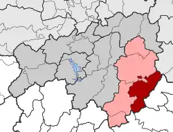Location within the regional unit