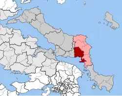 Location within the regional unit