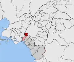 Location within South Athens regional unit