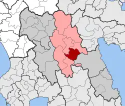 Location within the regional unit