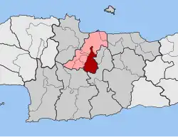Location within the regional unit