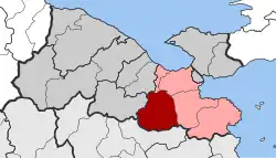 Location within the regional unit