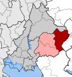 Location within the regional unit