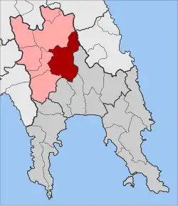Location within the regional unit