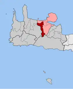 Location within the regional unit