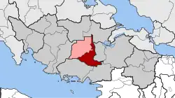 Location within the regional unit