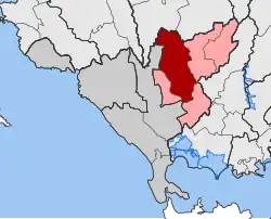 Location within the regional unit