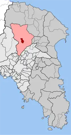 Location within the regional unit