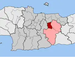 Location within the regional unit