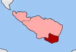 Location within Tinos