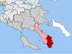 Location within the regional unit