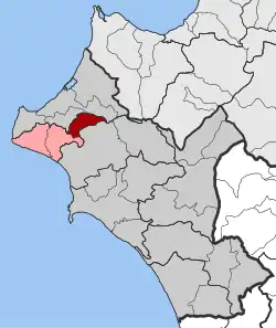 Location within the regional unit