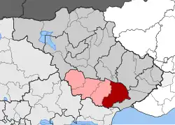Location within the regional unit