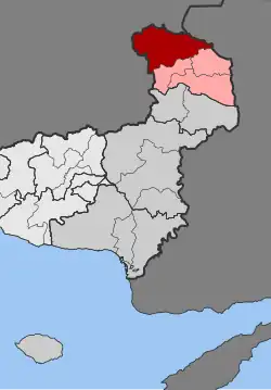 Location within the regional unit