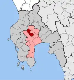 Location within the regional unit