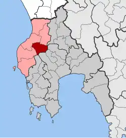 Location within the regional unit
