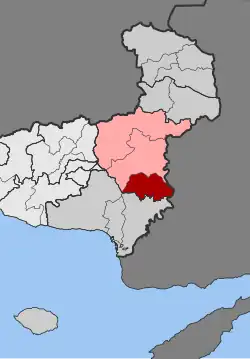Location within the regional unit