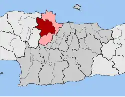 Location within the regional unit