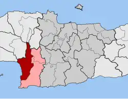 Location within the regional unit