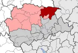 Location within the regional unit