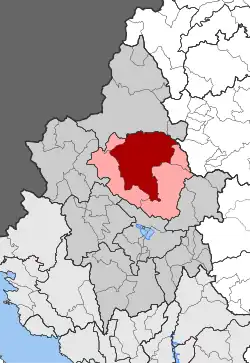 Location within the regional unit