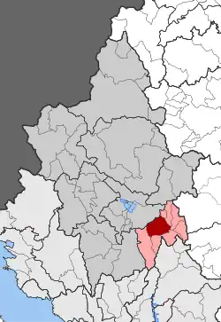 Location within the regional unit