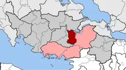 Location within the regional unit