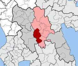 Location within the regional unit