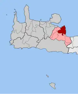 Location within the regional unit