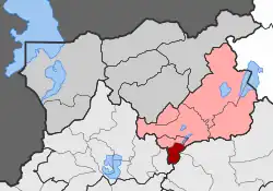Location within the regional unit