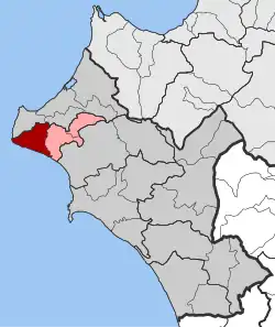 Location within the regional unit