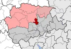 Location within the regional unit