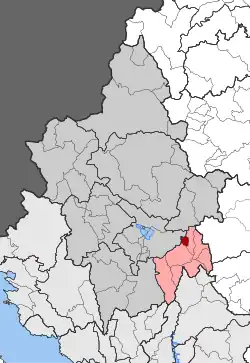 Location within the regional unit