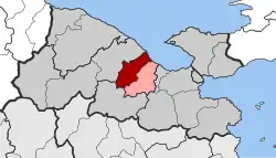 Location within the regional unit
