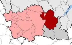 Location within the regional unit