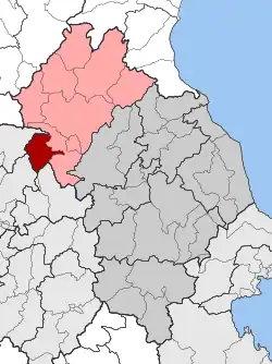Location within the regional unit
