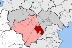 Location within the regional unit