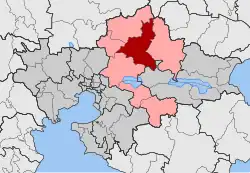 Location within the regional unit