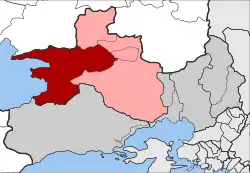 Location within the regional unit